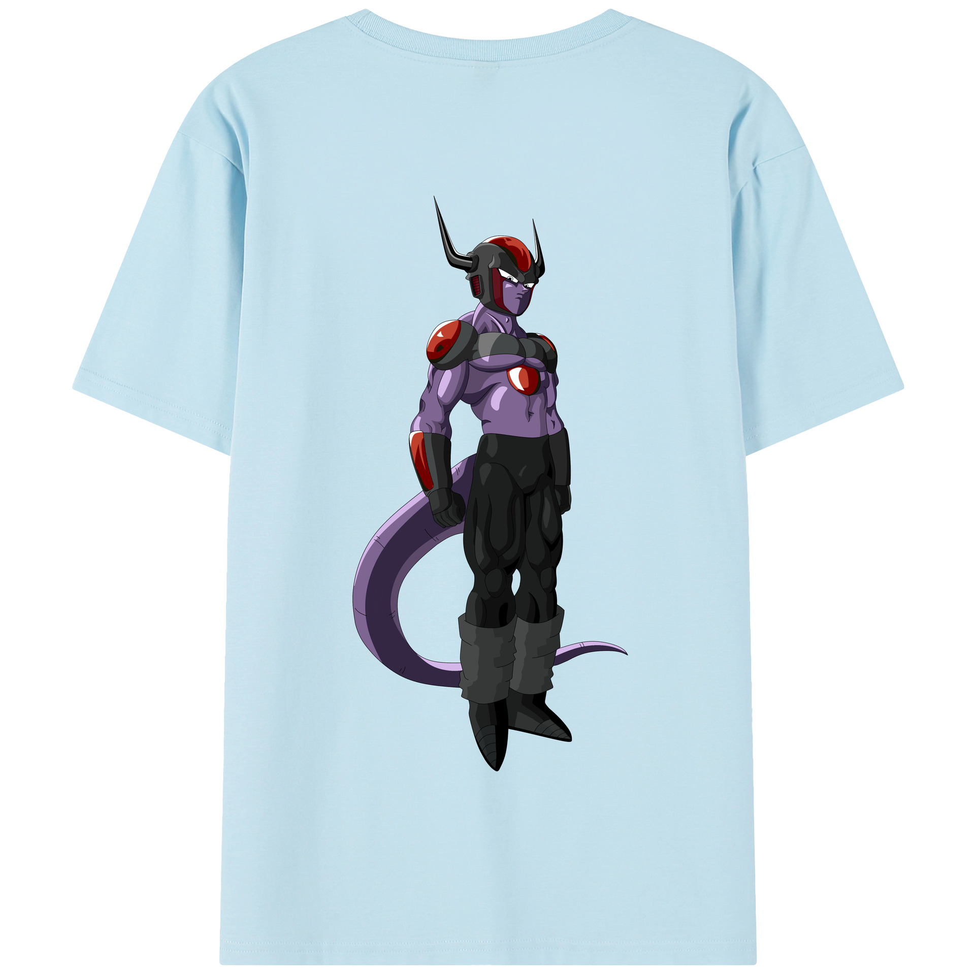 （画像用） ドラゴンボール フリーザ DRAGON BALL Frieza 綿100％半袖Tシャツ（背面プリント）